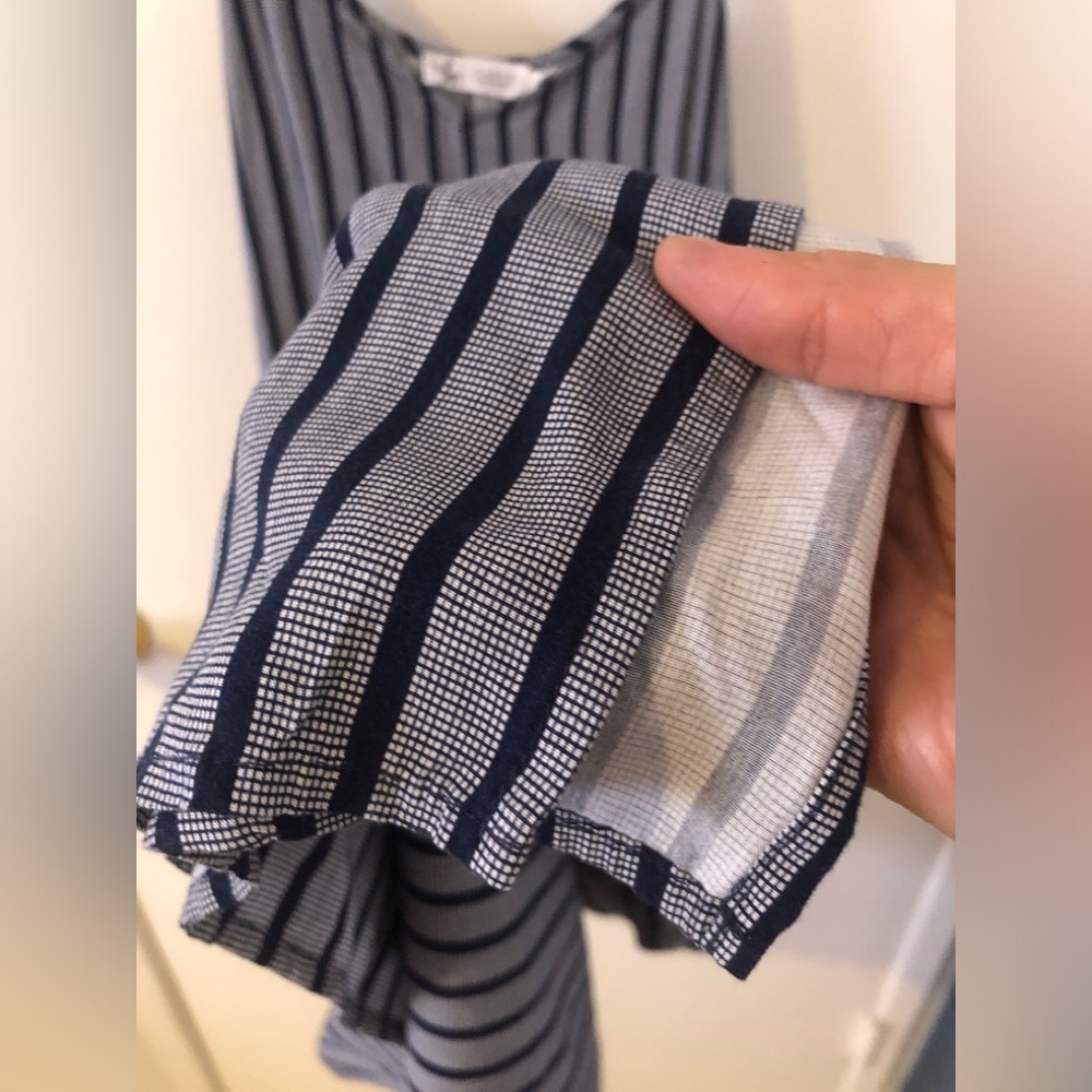 NWT Carve Design Dress Women Midi Macys Madrid Print Navy striped XS - Picture 6 of 13